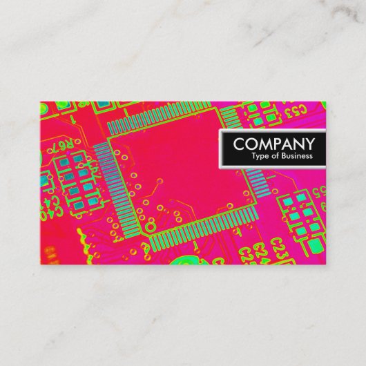 Edge-Tag - Abstrakte Schaltung Visitenkarte (Vorderseite)