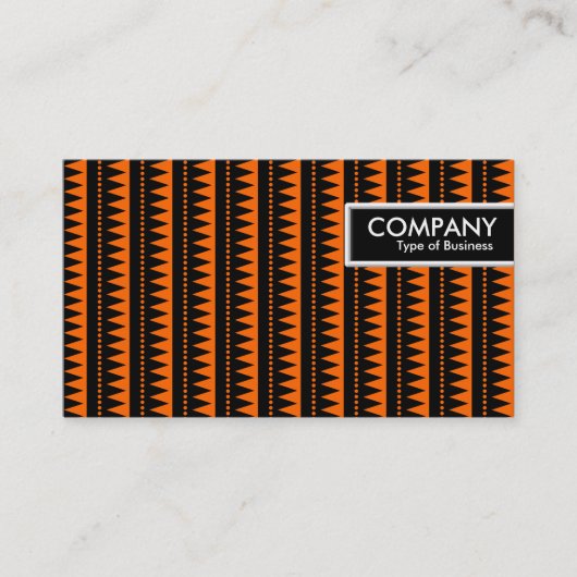 Edge Tag - Aztec Muster - Orange (Vorderseite)