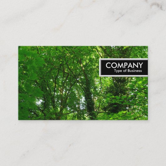 Edge-Tag - Bäume im Frühling Visitenkarte (Vorderseite)