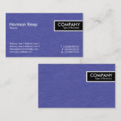 Edge-Tag - blaue gestrichene Papiertextur Visitenkarte (Vorne/Hinten)