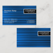 Edge-Tag - Blauer Streifen Visitenkarte (Vorne/Hinten)