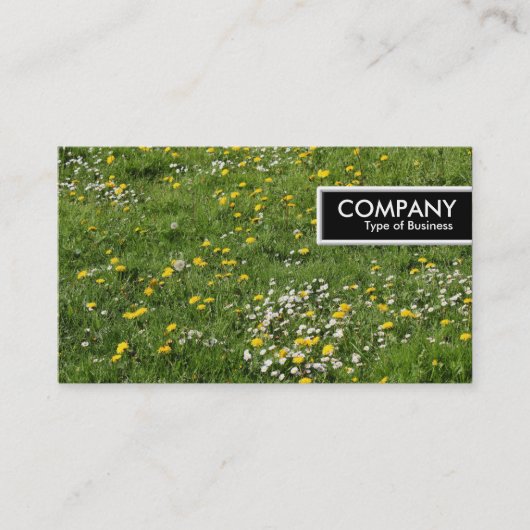 Edge-Tag - Blume auf Weiden Visitenkarte (Vorderseite)