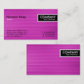 Edge-Tag - bürstenbehaftete Magenta-Textur Visitenkarte (Vorne/Hinten)