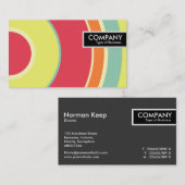 Edge-Tag - farbiger Kreis 01 Visitenkarte (Vorne/Hinten)