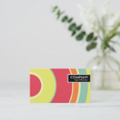 Edge-Tag - farbiger Kreis 01 Visitenkarte (Stehend Vorderseite)