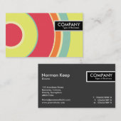 Edge-Tag - farbiger Kreis 01 Visitenkarte (Vorne/Hinten)