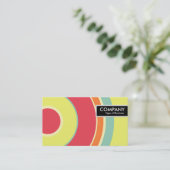 Edge-Tag - farbiger Kreis 01 Visitenkarte (Stehend Vorderseite)