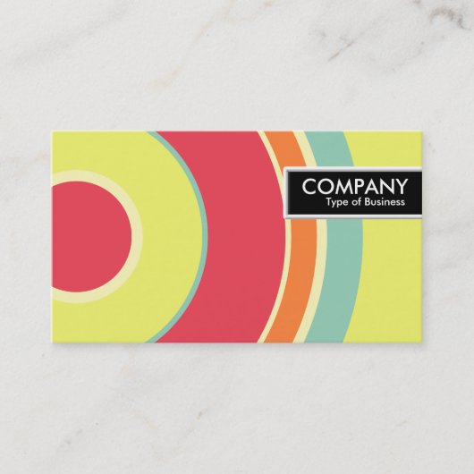 Edge-Tag - farbiger Kreis 01 Visitenkarte (Vorderseite)