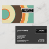 Edge-Tag - farbiger Kreis 02 Visitenkarte (Vorne/Hinten)