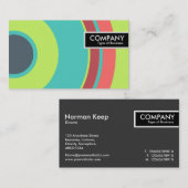 Edge-Tag - farbiger Kreis 04 Visitenkarte (Vorne/Hinten)