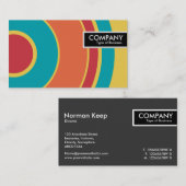 Edge-Tag - farbiger Kreis 05 Visitenkarte (Vorne/Hinten)