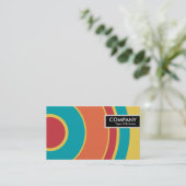 Edge-Tag - farbiger Kreis 05 Visitenkarte (Stehend Vorderseite)