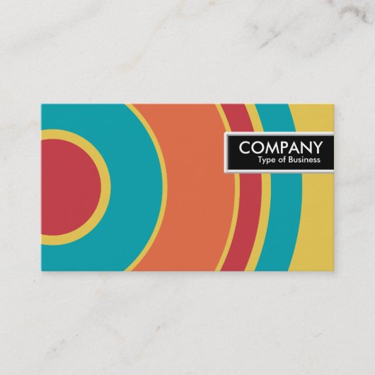 Edge-Tag - farbiger Kreis 05 Visitenkarte (Vorderseite)