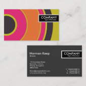 Edge-Tag - farbiger Kreis 06 Visitenkarte (Vorne/Hinten)