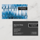 Edge-Tag - Federn Blau Visitenkarte (Vorne/Hinten)