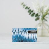 Edge-Tag - Federn Blau Visitenkarte (Stehend Vorderseite)