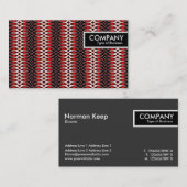 Edge-Tag - Flammenmuster Visitenkarte (Vorne/Hinten)