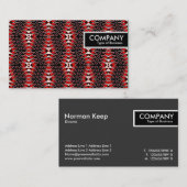 Edge-Tag - Flammenmuster Visitenkarte (Vorne/Hinten)