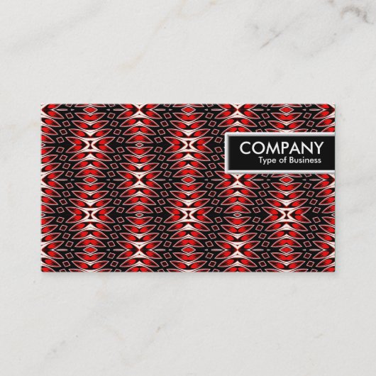 Edge-Tag - Flammenmuster Visitenkarte (Vorderseite)