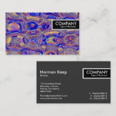 Edge-Tag - Fraktal Abstrakt 061012a Visitenkarte (Vorne/Hinten)