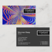 Edge-Tag - Fraktal Abstrakt 061012d Visitenkarte (Vorne/Hinten)