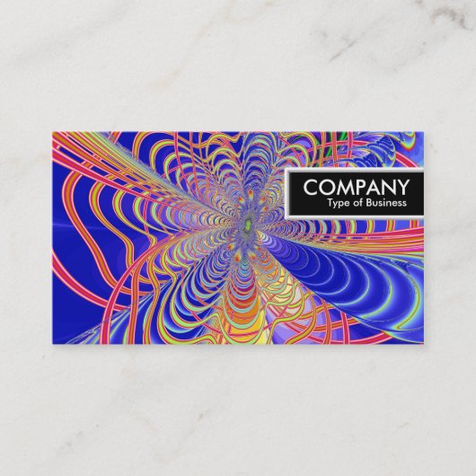 Edge-Tag - Fraktal Abstrakt 061012d Visitenkarte (Vorderseite)