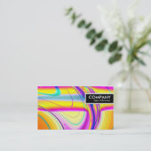 Edge-Tag - Fraktal Abstrakt 061012f Visitenkarte (Stehend Vorderseite)