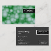 Edge-Tag - Grüne Blasen Visitenkarte (Vorne/Hinten)