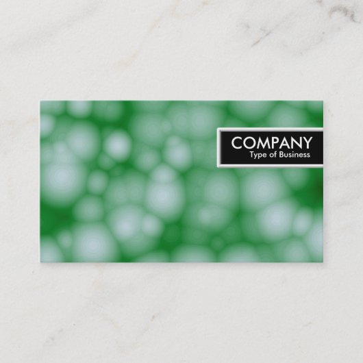 Edge-Tag - Grüne Blasen Visitenkarte (Vorderseite)