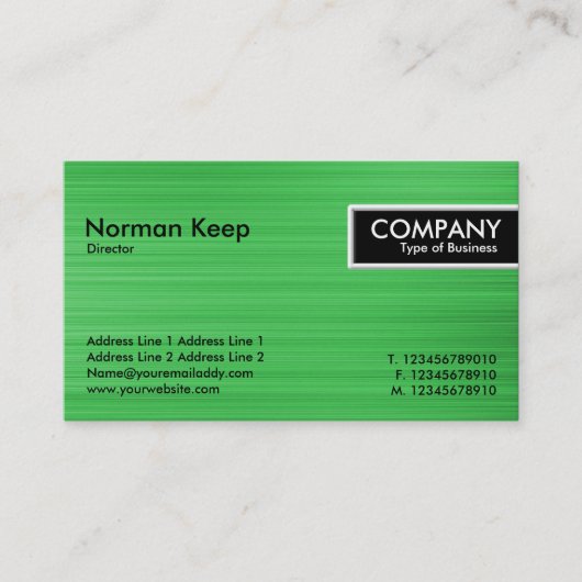 Edge-Tag - Grüne Textur mit Pinsel Visitenkarte (Vorderseite)