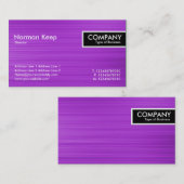 Edge-Tag - Lila Textur gebürstet Visitenkarte (Vorne/Hinten)
