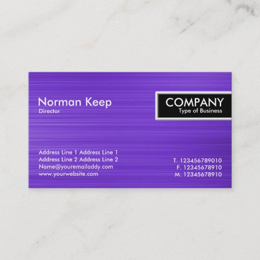 Edge-Tag - Pinselviolette Textur Visitenkarte (Vorderseite)