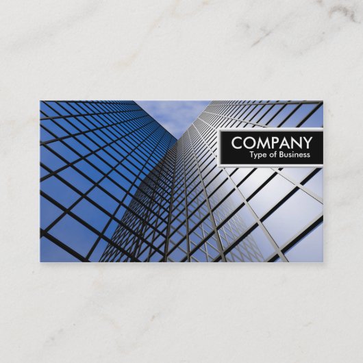 Edge-Tag - Reflektierender Büroblock Visitenkarte (Vorderseite)