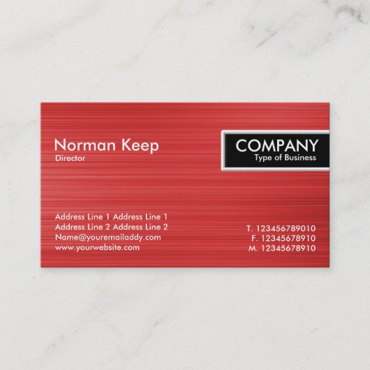 Edge-Tag - rot gestrichene Textur Visitenkarte (Vorderseite)