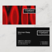 Edge-Tag - Rote Flammen Visitenkarte (Vorne/Hinten)