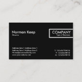 Edge-Tag - Rote Flammen Visitenkarte (Rückseite)