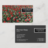 Edge Tag - Rote Tulips und Primrosen (Vorne/Hinten)