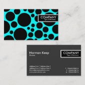 Edge Tag - Spotty - Schwarz auf Cyan (Vorne/Hinten)