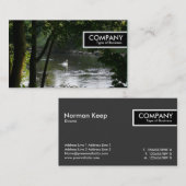 Edge-Tag - Swan am Fluss Visitenkarte (Vorne/Hinten)