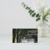 Edge-Tag - Swan am Fluss Visitenkarte (Stehend Vorderseite)