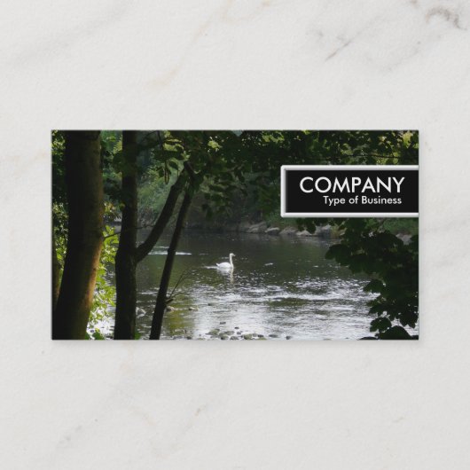 Edge-Tag - Swan am Fluss Visitenkarte (Vorderseite)