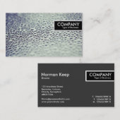 Edge-Tag - Wassertropfen auf Glas 01 Visitenkarte (Vorne/Hinten)