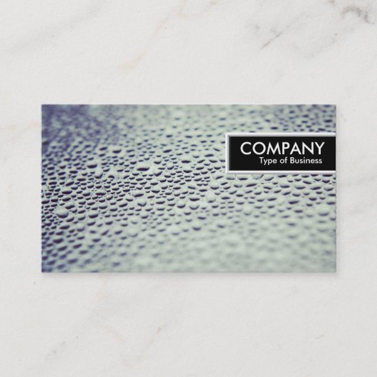 Edge-Tag - Wassertropfen auf Glas 01 Visitenkarte (Vorderseite)