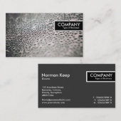 Edge-Tag - Wassertropfen auf Glas 02 Visitenkarte (Vorne/Hinten)