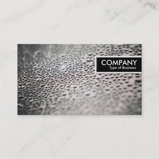 Edge-Tag - Wassertropfen auf Glas 02 Visitenkarte (Vorderseite)