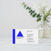 Edge Triangle - Blau Visitenkarte (Stehend Vorderseite)