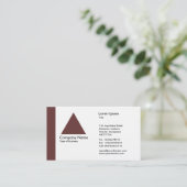 Edge Triangle - Dunkelbraun Visitenkarte (Stehend Vorderseite)