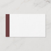 Edge Triangle - Dunkelbraun Visitenkarte (Rückseite)