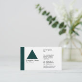 Edge Triangle - Dunkelgrün Visitenkarte (Stehend Vorderseite)