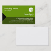 Edge Triangle II - Shades of Avocado Visitenkarte (Vorne/Hinten)